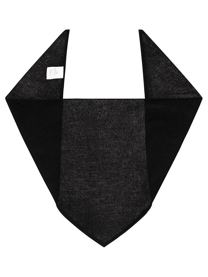 Zwillingsherz Kaszmirowa chusta trójkątna w kolorze czarnym - 84 x 34 cm