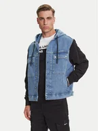 Kurtki męskie - Karl Lagerfeld Jeans Kurtka jeansowa A3M14007 Niebieski Regular Fit - miniaturka - grafika 1