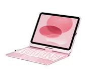 Etui do tabletów - Typecase Flexbook Touch z klawiaturą do iPad 11" A16 2025/iPad 10.9" 2022 Jasno różowy - miniaturka - grafika 1