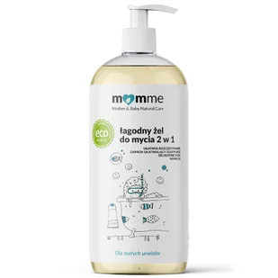 Momme, łagodny żel myjący 2w1 od 1 dnia życia, 500 ml - Kosmetyki kąpielowe dla dzieci - miniaturka - grafika 1