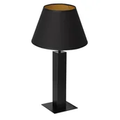 Lampy stojące - Luminex Table lamps 3612 Lampa stołowa lampka 1X60W E27 czarny/złoty - miniaturka - grafika 1
