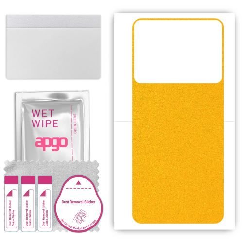 folia naklejka skórka strukturalna na TYŁ do ZTE Nubia Music - Żółty Pastel Matowy - apgo SKINS