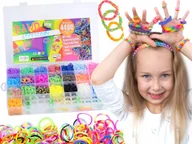 Prace ręczne dla dzieci - Gumki Do Robienia Bransoletek Kreatywny Zestaw Na Prezent Xxl 4400 Sztuk - miniaturka - grafika 1