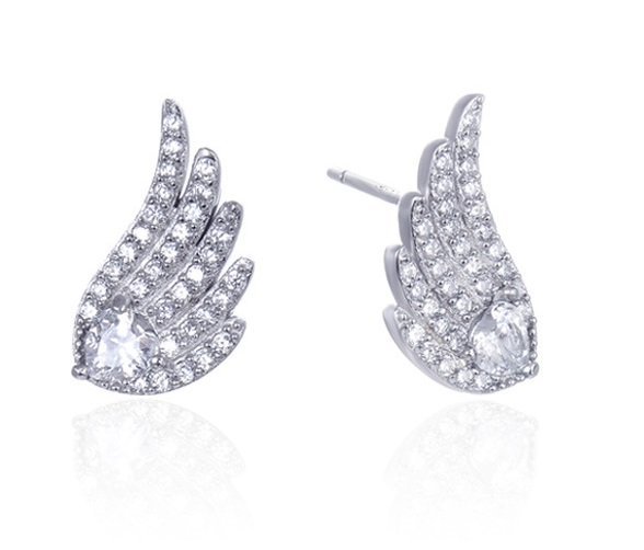 Kolczki SREBRO próby 925 Skrzydła Anioła