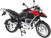 Zabawki zdalnie sterowane - Motocykl Metalowy BMW R1200GS 1:9 RASTAR Czerwony - miniaturka - grafika 1
