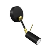 Lampy ścienne - Milagro Kinkiet IRIS Black/Gold 1x mini GU10 MLP7269 - miniaturka - grafika 1