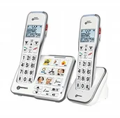 Telefony stacjonarne - Geemarc AmpliDECT 595-2 Schwerhörigentelefone + Bildtasten - miniaturka - grafika 1