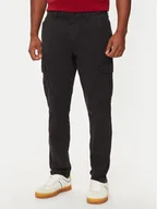 Spodnie męskie - Tommy Jeans Spodnie materiałowe Austin DM0DM20750 Czarny Slim Fit - miniaturka - grafika 1