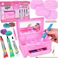 Prace ręczne dla dzieci - Zestaw kreatywny do robienia biżuterii koraliki Magiczne światło ZA5465 - miniaturka - grafika 1