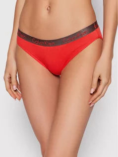 Majtki damskie - Calvin Klein Underwear Figi klasyczne 000QD3540E Czerwony - grafika 1