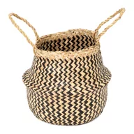 Kosze wiklinowe - Koszyk z trawy morskiej Compactor Zic Zac, ⌀ 27 cm - miniaturka - grafika 1