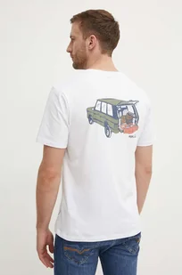 Pepe Jeans t-shirt bawełniany ARMIND męski kolor biały z nadrukiem PM509642 - Koszulki męskie - miniaturka - grafika 1