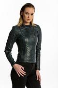 Urban Leather modna skórzana kurtka Sylvia, 2xl, granatowy UR-220