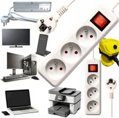 Listwy zasilające - Listwa zasilająca Bounn BOUNN listwa zasilajÄ ca antyprzepiÄciowa 3 gniazda 5 m biaÅa 16A - miniaturka - grafika 1