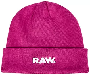 Czapki męskie - G-STAR RAW Czapka męska Effo Raw Long Beanie Hat, różowy (fuchsia red B146-D609), jeden rozmiar - grafika 1