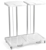 Meble i wyposażenie gabinetów medycznych - MB.2A wózek koszowy 2x60-80l na odpady lub brudną bieliznę - miniaturka - grafika 1