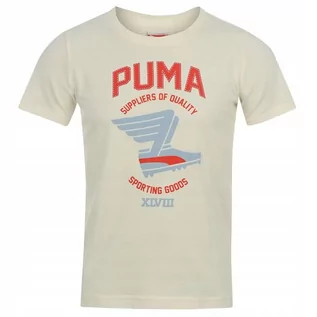 Bluzki damskie - PUMA t-shirt bluzka koszulka dziecięca 128 - grafika 1