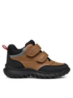 Buty dla chłopców - Geox Trzewiki J Simbyos Boy B Abx J46L0B 0MEMS C0034 S Brązowy - miniaturka - grafika 1