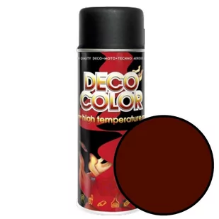 Spray 400ml wysokotemperaturowy 300°C czerwony Deco Color 13311 - Farby wewnętrzne - miniaturka - grafika 1