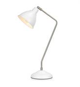 Lampy stojące - Markslojd Stojąca LAMPKA biurkowa COAST 107309 nocna LAMPA metalowa do sypialni biała 107309 - miniaturka - grafika 1