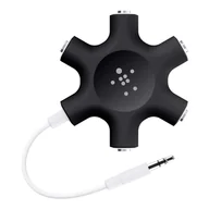Kable komputerowe i do monitorów - Belkin F8Z274BTBLK kabel audio 3.5mm 5 x 3.5mm Czarny, Biały - miniaturka - grafika 1