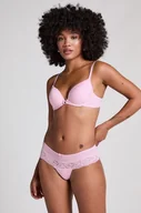 Majtki damskie - Hunkemöller Stringi bokserki Paris Różowy - miniaturka - grafika 1