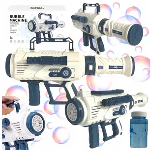 PISTOLET BROŃ KARABIN MASZYNA DO TWORZENIA BANIEK MYDLANYCH ŚWIATŁO PŁYN - Bańki mydlane - miniaturka - grafika 1