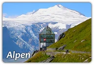 Magnesy - ALPY - Grossglockner - Trasa - Magnes na lodówkę - miniaturka - grafika 1