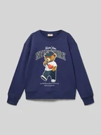 Bluzy dla dziewczynek - Bluza o kroju regular fit z mieszanki bawełny ekologicznej model ‘GLINDA’ - miniaturka - grafika 1