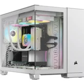 Akcesoria do komputerów stacjonarnych - Corsair 2500X RGB Micro Tower Biały - miniaturka - grafika 1