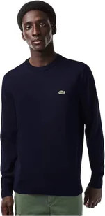 Lacoste Sweter męski z bawełny organicznej Niebieski, Rozmiar:XL - Swetry męskie - miniaturka - grafika 1