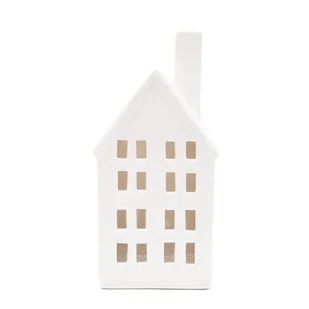 Lampion DEKORACJA OZDOBNY COZY HOME domek z ledem 10,3x8x21,2 cm HOMLA - Świeczniki - miniaturka - grafika 1
