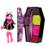 Lalki dla dziewczynek - Monster High, Skulltimate Secrets, Neonowy strach, lalka Draculaura - miniaturka - grafika 1