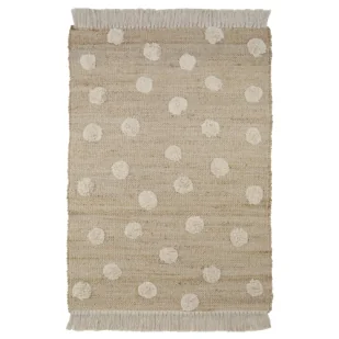 Dywan dziecięcy naturalnyny kolor + naturalny COTTON 100x150 Rug Nop - Dywany dla dzieci - miniaturka - grafika 1