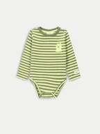 Body dla niemowląt - Coccodrillo Body dziecięce ZC4112102SBN Zielony - miniaturka - grafika 1