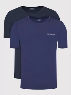 Koszulki męskie - Emporio Armani Underwear Komplet 2 t-shirtów 111849 2R717 97035 Granatowy Regular Fit - grafika 1