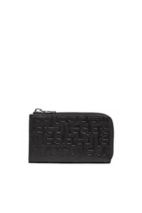 Diesel PC Monogram Key Pouch Wallet, Akcesoria podróżne-Portfel dla mężczyzn Black Ink, jeden rozmiar, Czarny Ink, Talla única - Portfele - miniaturka - grafika 1