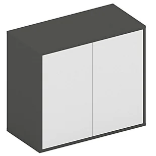 Niska szafka z drzwiami FUTURE, 710 x 800 x 400, grafit - Szafki biurowe - miniaturka - grafika 1