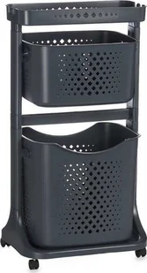 Kipit Plastikowy regał do garderoby z 2 koszami COMFY PLACES, 44 x 33 x 81 cm - Regały - miniaturka - grafika 1