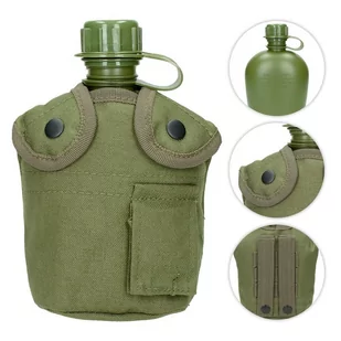 Manierka Texar z pokrowcem Olive (34-CNT-AC OLV) 34-CNT-AC OLV - Survival - akcesoria - miniaturka - grafika 1