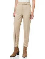 Spodnie damskie - Sisley Damskie spodnie 40YRLF01H Pants, beżowe, 1K3, 42 (DE) - miniaturka - grafika 1