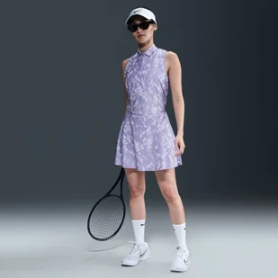 Damska rozkloszowana spódnica znadrukiem Dri-FIT Nike Victory - Zieleń - Spódnice - miniaturka - grafika 1