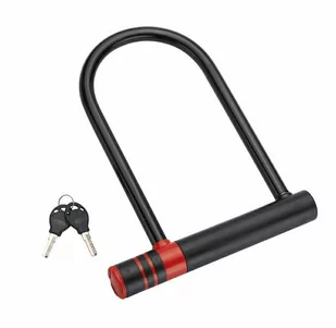 Blokada Rowerowa Bardzo Wytrzymała U-LOCK -Kluczyk - Zabezpieczenia do roweru - miniaturka - grafika 1