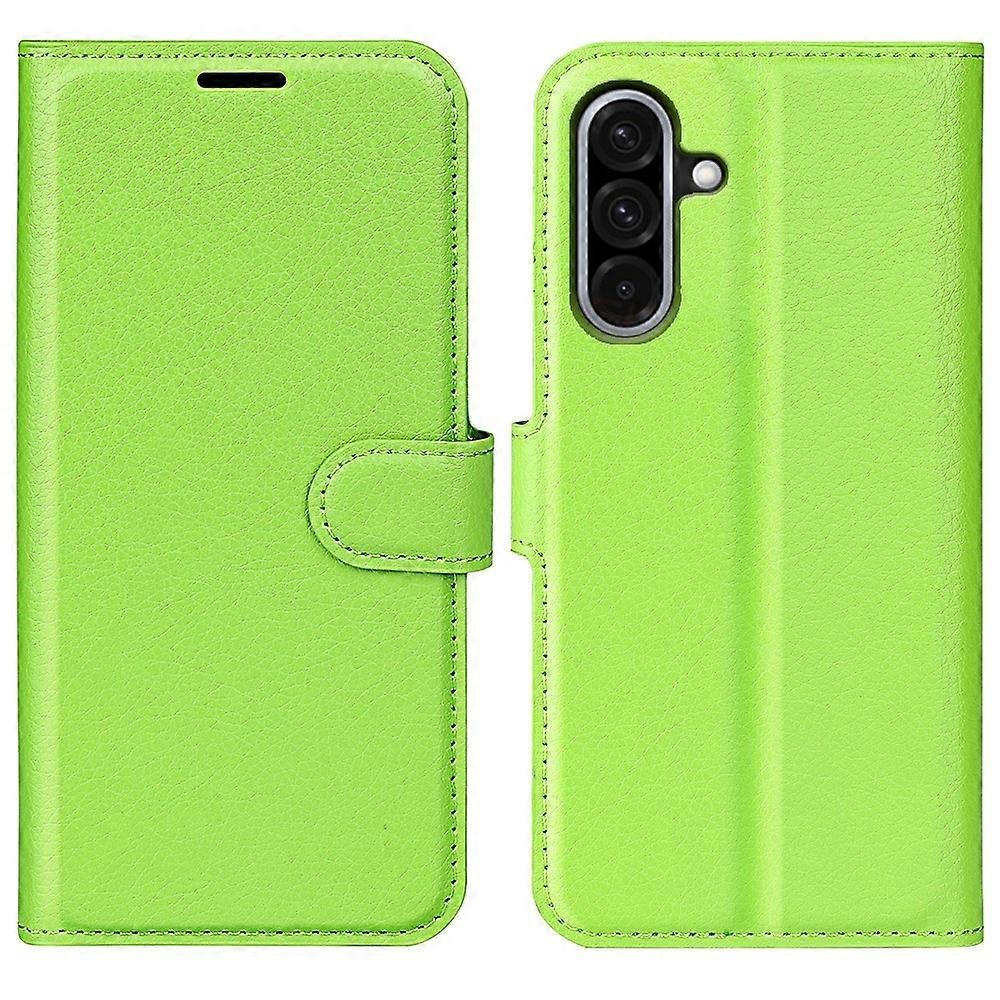 Dla Samsung Galaxy A36 5G A56 5G Etui Litchi Texture Odporny na wstrząsy skórzany portfel Pokrowiec na telefon Zielony Green