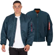 Odzież taktyczna i umundurowanie - Kurtka Alpha Industries MA-1 100101 02 - Granatowa M - miniaturka - grafika 1