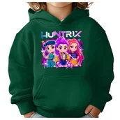 Bluzy dla dziewczynek - BLUZA DZIECIĘCA K-POPOWE ŁOWCZYNIE DEMONÓW HUNTRIX 146-152 Z KAPTUREM - miniaturka - grafika 1