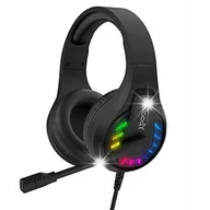 Kable - Słuchawki nauszne A4Tech Bloody G230p Czarne Przewód 2m Mikrofon LED RGB - miniaturka - grafika 1