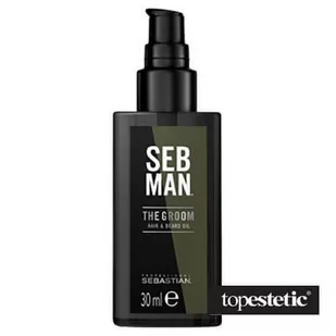 Seb Man Seb Man The Groom | Olejek wygładzający do włosów i brody 30ml - Kosmetyki i akcesoria do pielęgnacji brody - miniaturka - grafika 1