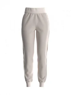 Damskie spodnie dresowe Guess Britney Jogger - kremowe - GUESS - Spodnie sportowe damskie - miniaturka - grafika 1
