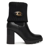 Botki damskie - Botki Guess FLFNSO FAP10 Czarny - miniaturka - grafika 1